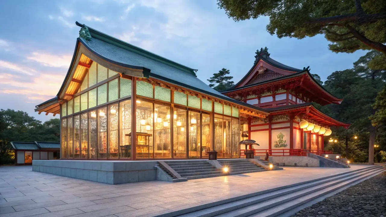 神楽坂の赤城神社を巡る週末散歩コースを紹介。現代建築と伝統が融合したガラスと光の建築美を楽しめる、都会の静寂スポットの魅力を解説します。