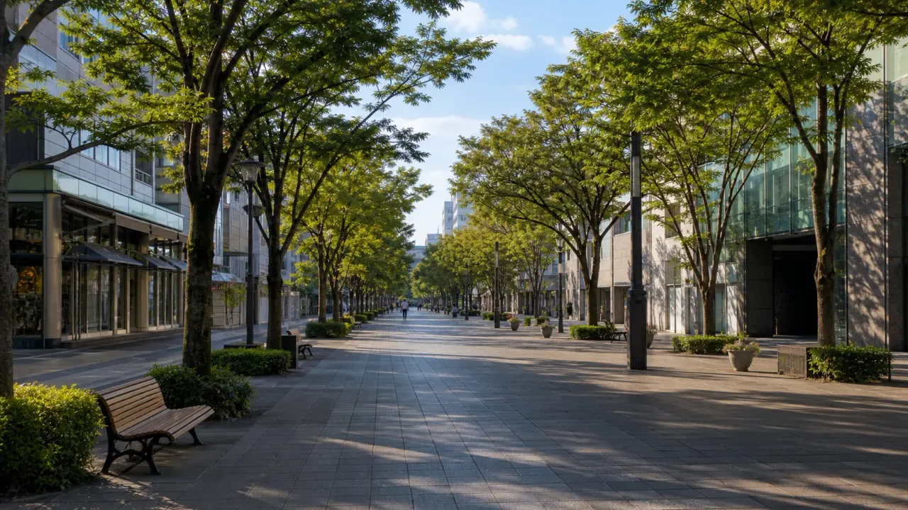 静岡市葵区の青葉シンボルロードを歩く散歩ガイド。静岡駅北口から常磐公園までの回り方、時間帯、立ち寄りやすい組み合わせをまとめます。
