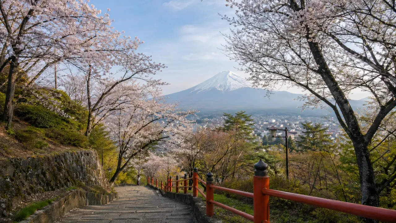 富士吉田市の新倉山浅間公園で、階段、桜の時期、富士山の展望を無理なく味わう散歩を紹介。公式情報をもとに、混雑時の考え方と歩き方をまとめます。
