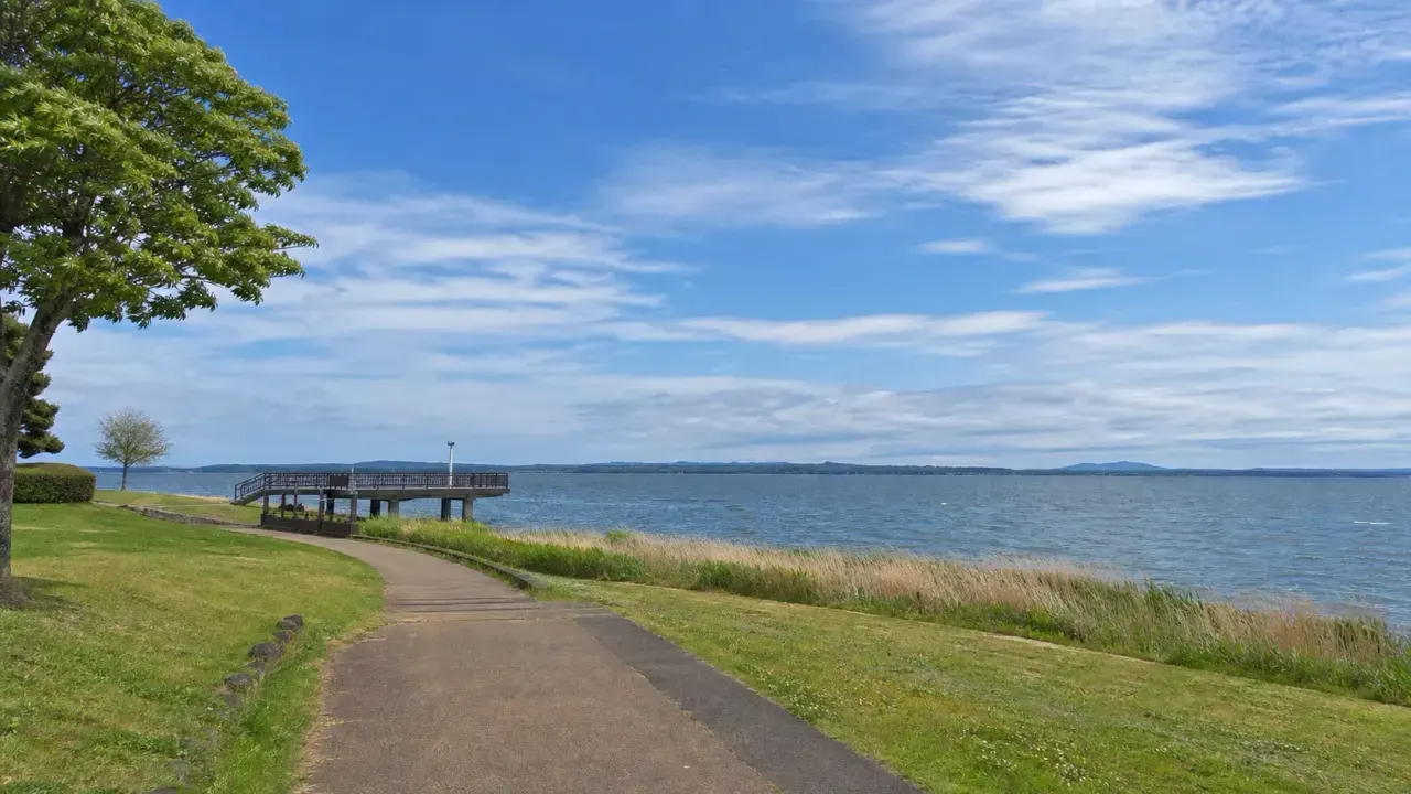 茨城県かすみがうら市の歩崎公園で、霞ヶ浦の展望、湖岸園地、畔の駅コハン周辺をゆっくり歩く散歩ガイド。水辺と緑を短時間で味わう日帰りコースです。