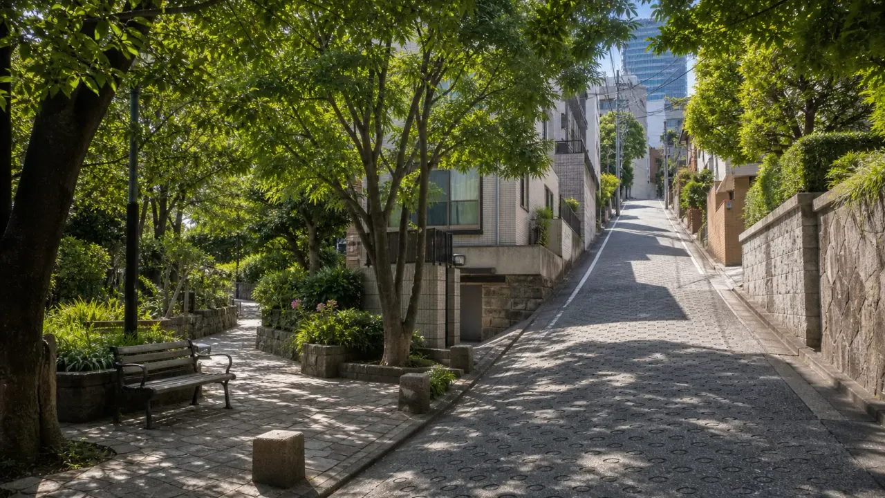 麻布十番駅で暇つぶしや休憩をしたい人向けに、一の橋公園、麻布十番商店街、暗闇坂・大黒坂・仙台坂、有栖川宮記念公園方面を30分〜2時間で整理します。