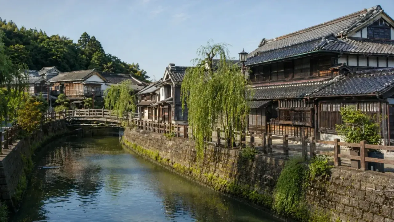 東京湾の海辺や干潟、千葉の歴史ある町と公園を歩く散歩のイメージ