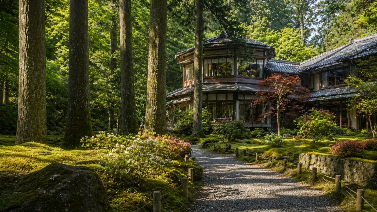 御殿場市の秩父宮記念公園を歩く散歩ガイド。母屋、庭園、林の小径、季節の植物をつなぐ回り方と開園時間・料金・アクセスをまとめます。