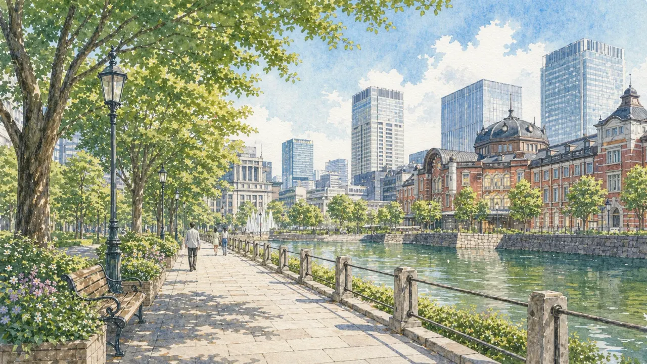 皇居・丸の内・神保町など千代田区のおすすめ散歩スポット15か所を実際に歩いて紹介。緑豊かな皇居周辺から古書店街まで、東京の中心を巡る散歩ガイド。