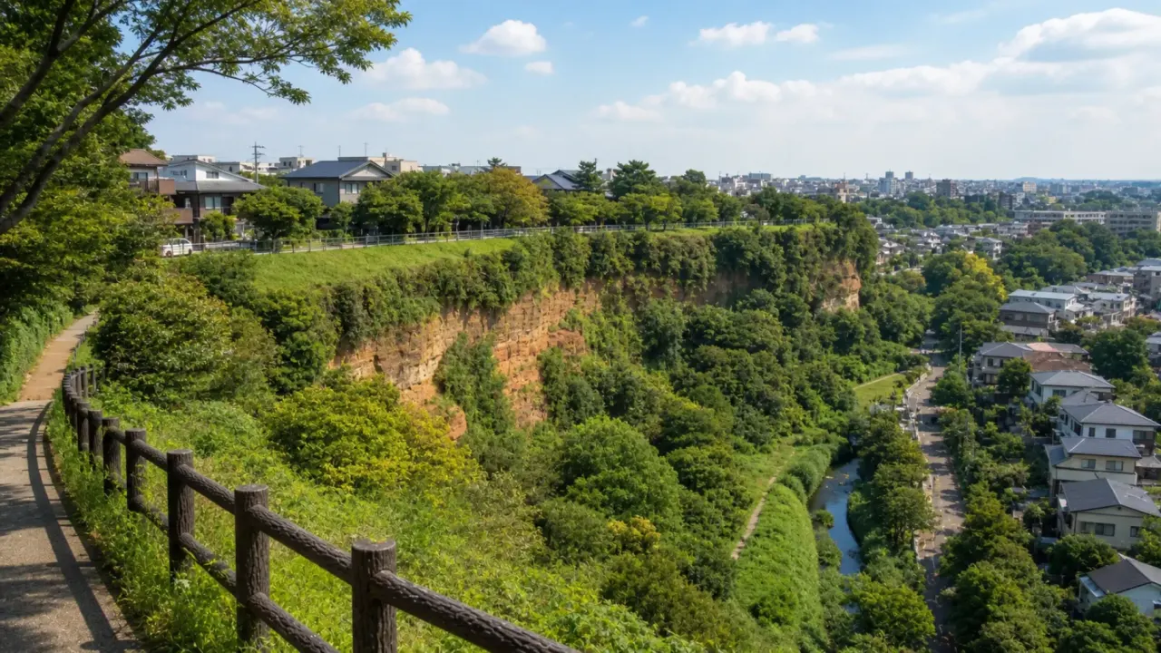 台地とは、周囲より一段高く平らな土地。台地の特徴、でき方、低地や丘陵との違い、東京の武蔵野台地での見方、地盤や防災で確認したいポイントを整理します。
