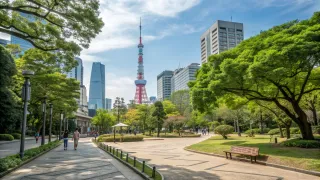 【都会のオアシス】中央区新川の裏道散歩は静かな公園「越前堀公園」から