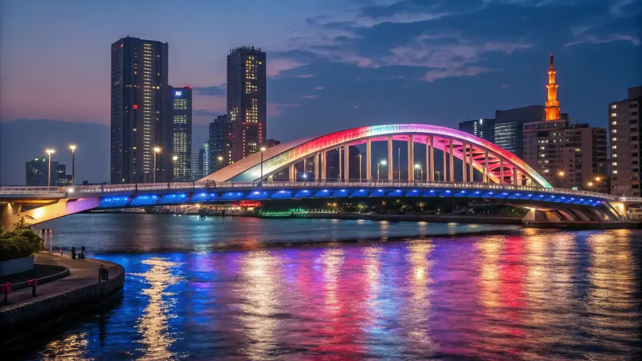 永代橋の夜景散歩とスマホで撮れる絶景撮影スポット5選を紹介。初心者でも美しい夜景写真が撮れるコツとおすすめスポットを解説します。