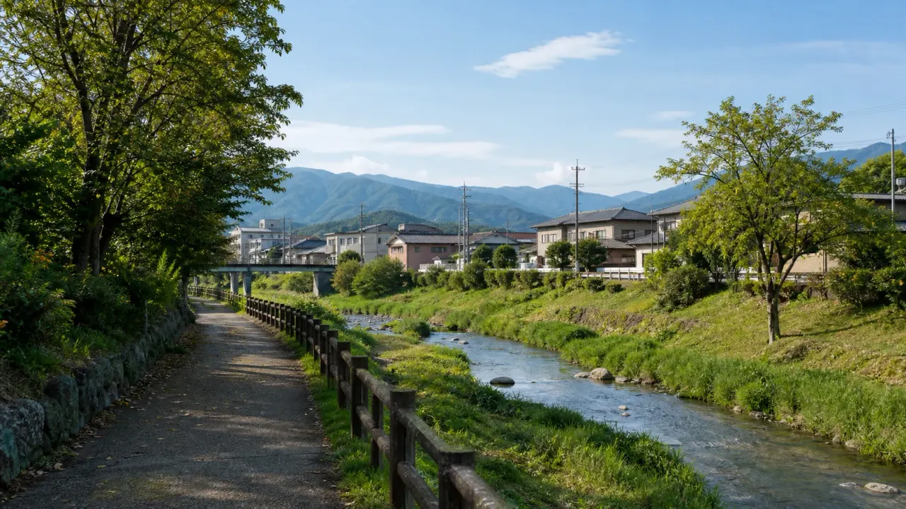 甲州市塩山エリアで、およっちょい祭りの森周辺から川沿いへつなぐ散歩を紹介。駅から歩ける距離感、暑い日の休憩の取り方、短時間の回遊をまとめます。