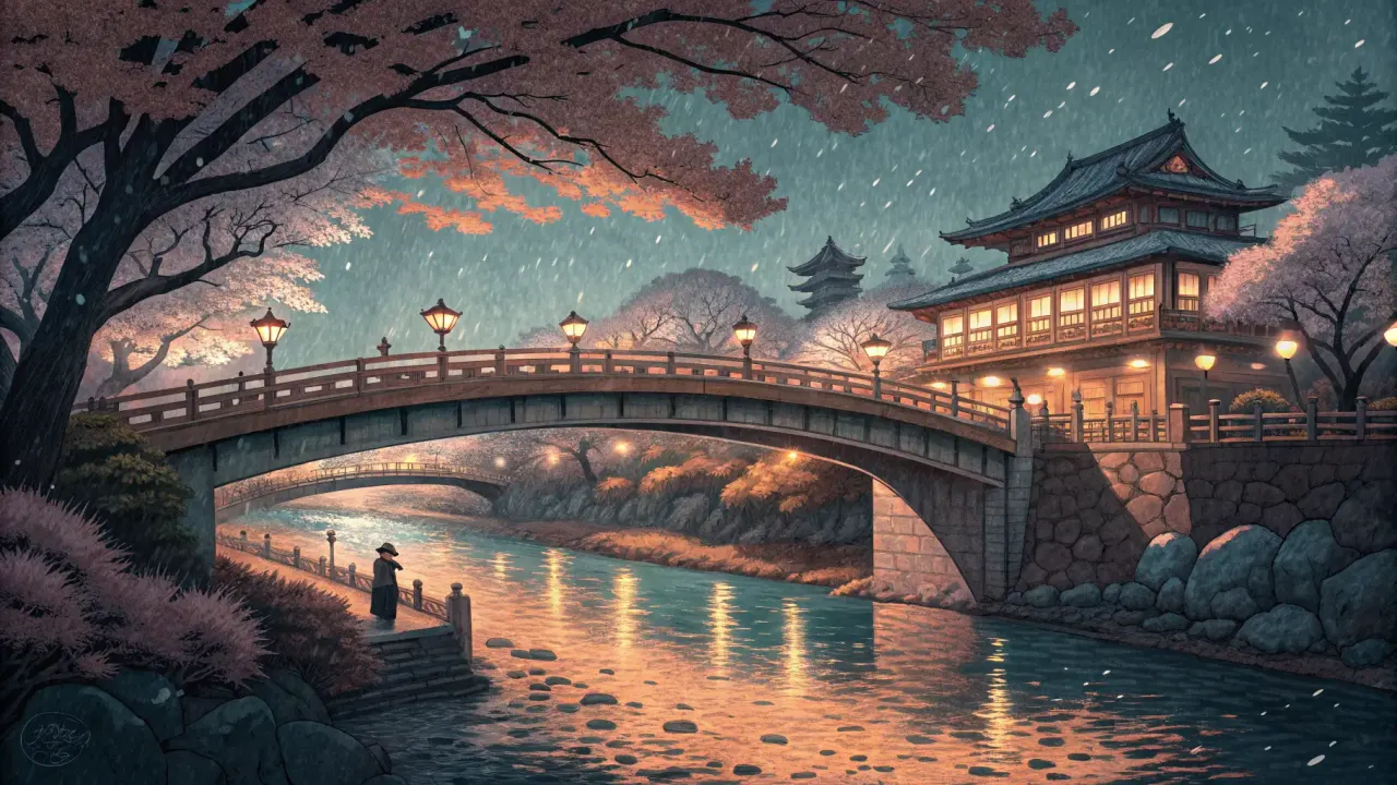 御茶ノ水の聖橋から眺める静かな夜景と神田川の絶景を紹介。日常から切り離された静寂な空間で心を整える穴場スポットです。