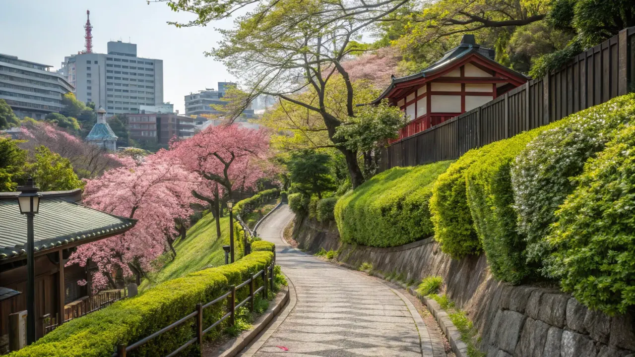 渋谷区東の氷川坂を歩く静かな散歩コースと写真スポットを紹介。渋谷の喧騒からわずか数分で、別世界のような静けさに出会えます。