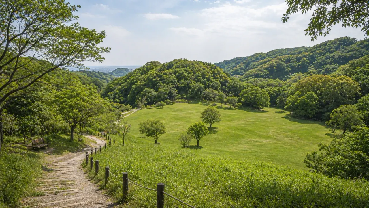 本牧山頂公園で、尾根道と見晴らし山を静かに歩く散歩を紹介。広い丘陵公園で、どんぐりの丘や和田山の丘をどうつなぐと落ち着きやすいかを1時間半感覚でまとめます。