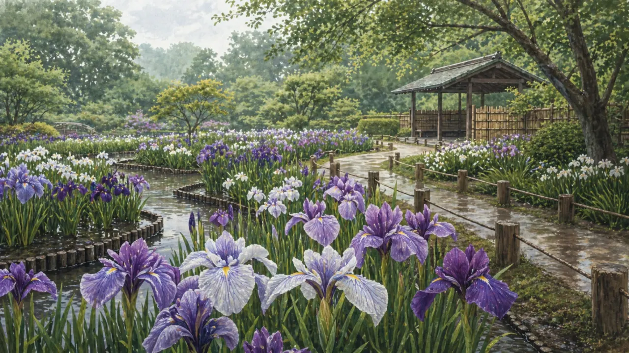 葛飾区の堀切菖蒲園を、2026年6月の花菖蒲の開花状況、見頃、公式確認先、開園時間、混雑を避ける歩き方、堀切水辺公園までの散歩ルートで紹介します。