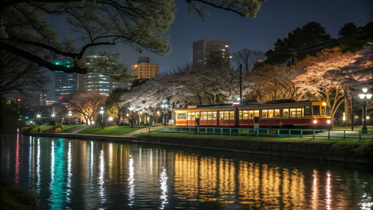 市ヶ谷から飯田橋へ続く外濱公園の夜景散歩コースと電車が見える撮影スポット5選を紹介。静かな夜に心を解放できます。