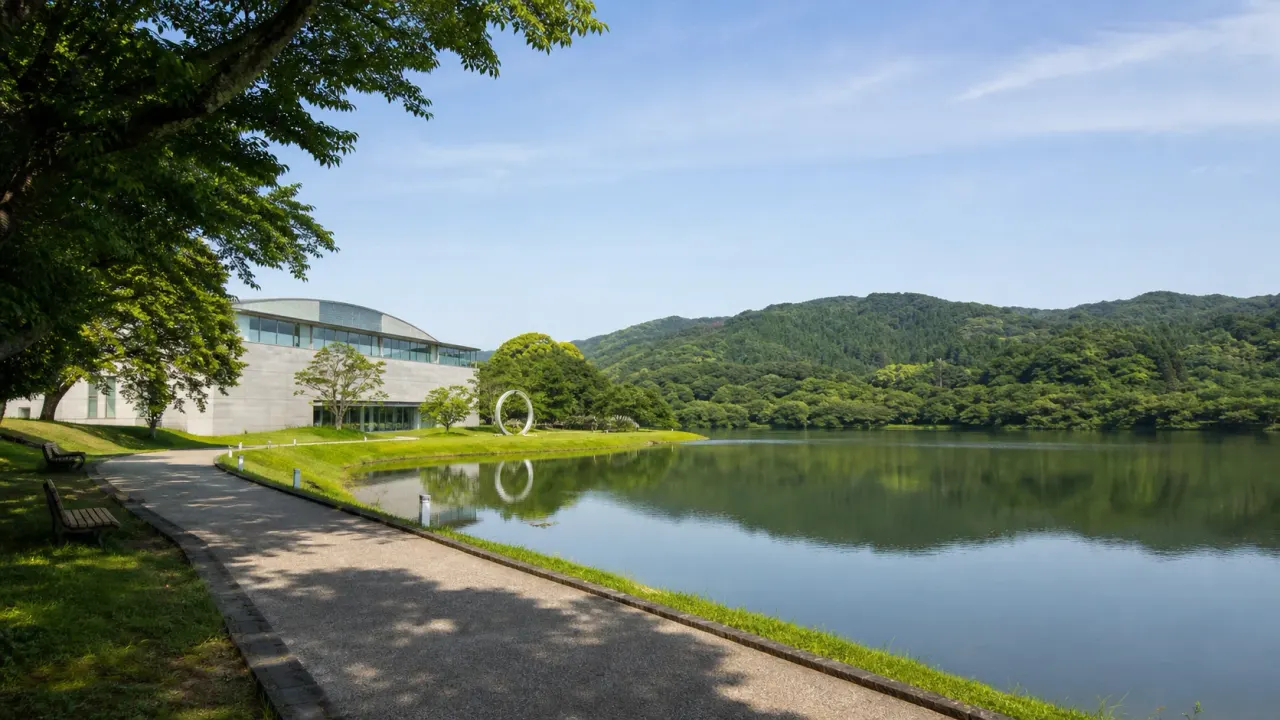 千葉県市原市の市原湖畔美術館と高滝湖周辺を歩く散歩ガイド。小湊鉄道の高滝駅から、湖畔の美術館、屋外作品、水辺の景色を半日で楽しむコースです。