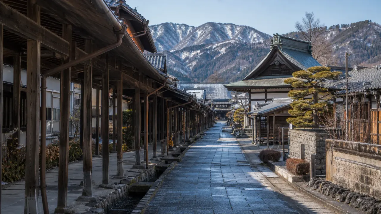 飯山駅から徒歩で半日旅をしたい人向けに、寺町、寺めぐり遊歩道、雁木通りを歩く小旅行を紹介。雪国の小京都と呼ばれる飯山の街歩きを無理なく組みます。
