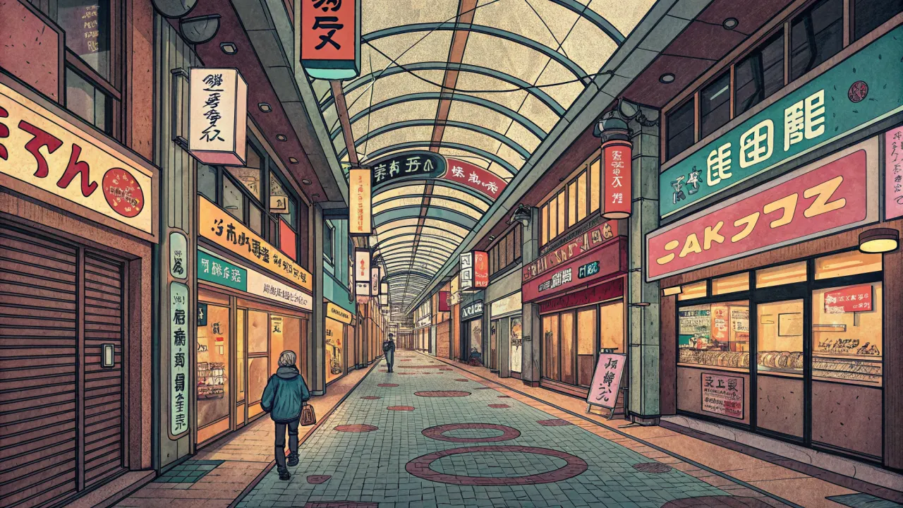 平日の十条銀座商店街を歩く散歩体験談。レトロな商店街に残る本物の生活風景が、効率に疲れた心を癒やしてくれます。