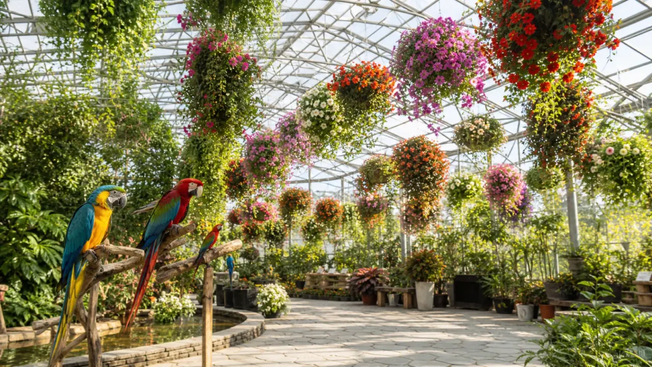 掛川市の掛川花鳥園を歩く散歩ガイド。花の大温室、鳥とのふれあい、バードショー、掛川駅からのアクセス、雨の日や子ども連れでの回り方をまとめます。