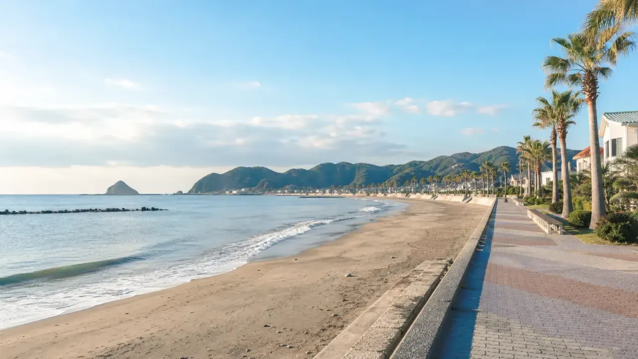鴨川市の前原・横渚海岸で、砂浜、海浜プロムナード、太平洋の水辺をゆっくり歩く散歩を紹介。安房鴨川駅から半日未満で楽しむ海辺コースです。