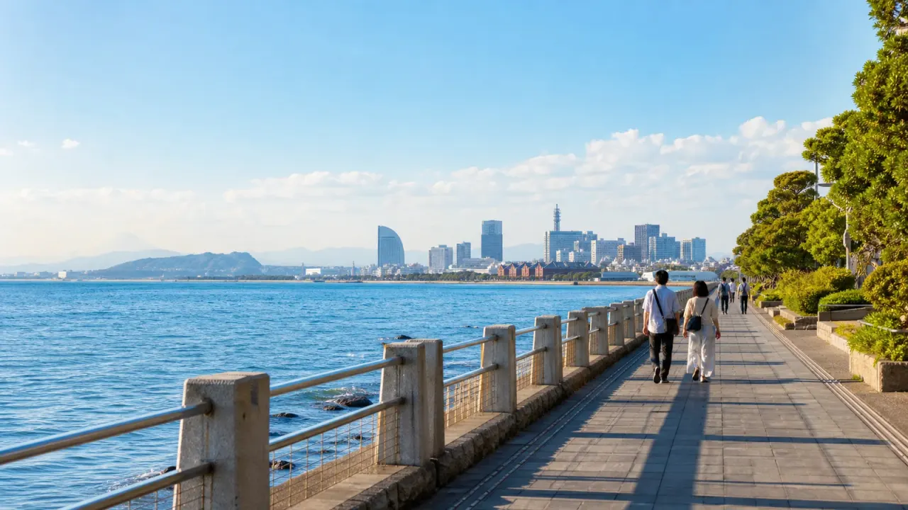 神奈川県で海辺を歩きたい人向けに、横浜港、横須賀、三浦半島、逗子・葉山、江の島・湘南、真鶴まで、半日から日帰りで使いやすい散歩先17選をまとめました。
