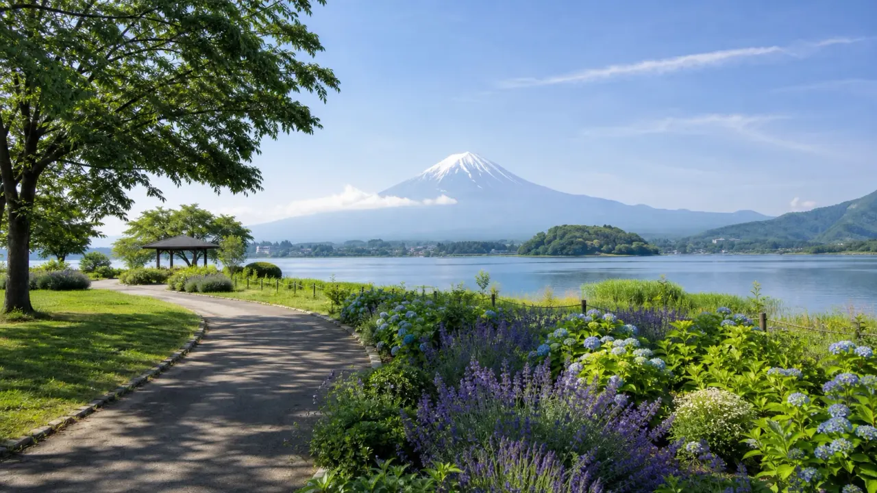 富士河口湖町の八木崎公園で、河口湖畔の園路、多目的広場、あずまや、河口湖ミューズ館周辺を短時間で歩く散歩を紹介。公式情報をもとに、使い方と注意点をまとめます。