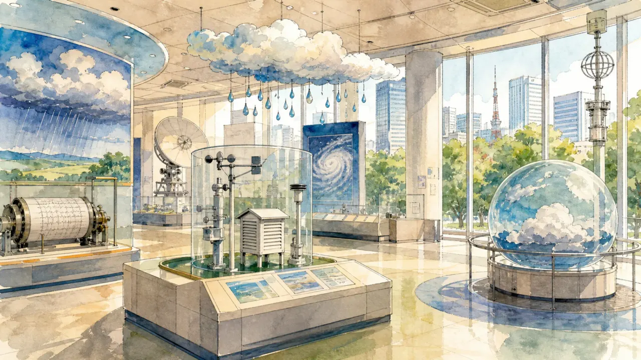 虎ノ門の気象科学館を散歩目線で紹介。気象庁本庁舎にある無料展示の見どころ、所要時間、開館時間、休館日、周辺散歩との組み合わせを整理します。