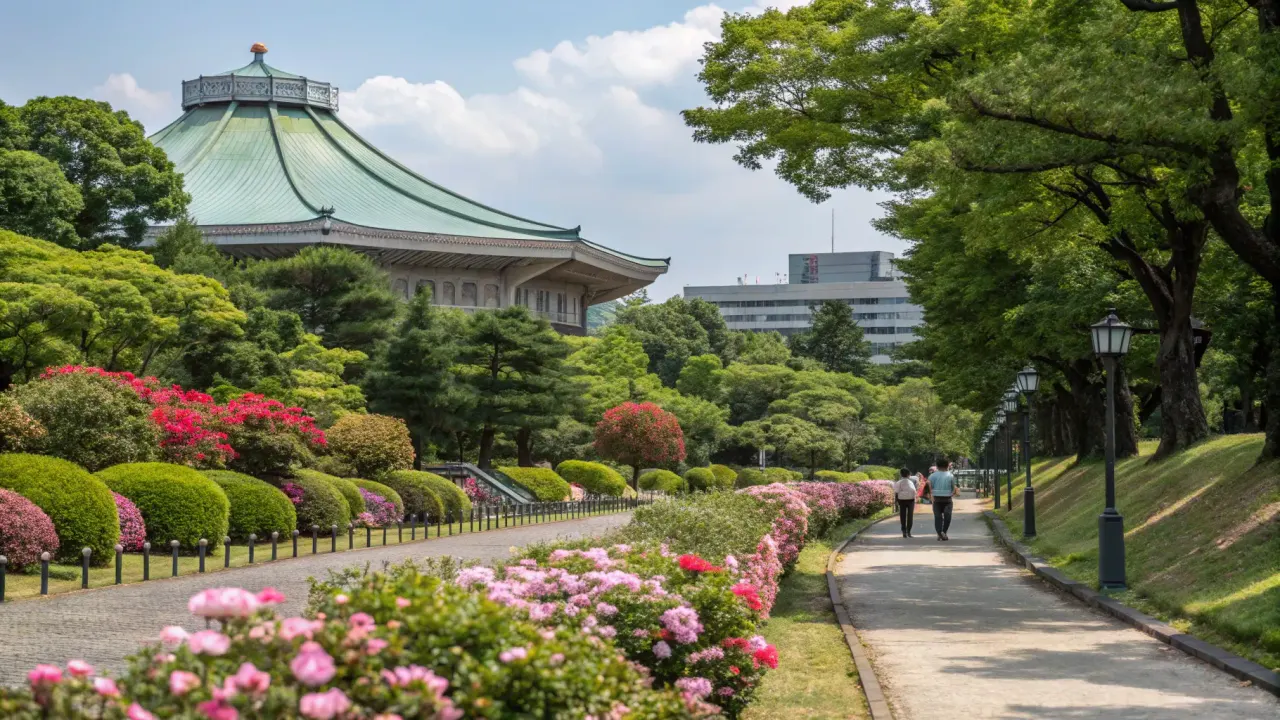 北の丸公園の散歩コースを、九段下駅から田安門、日本武道館、芝生広場、池、科学技術館、清水門へ歩く2時間ルートで紹介。見どころ、ベンチ、ピクニック、竹橋駅への抜け方も整理します。