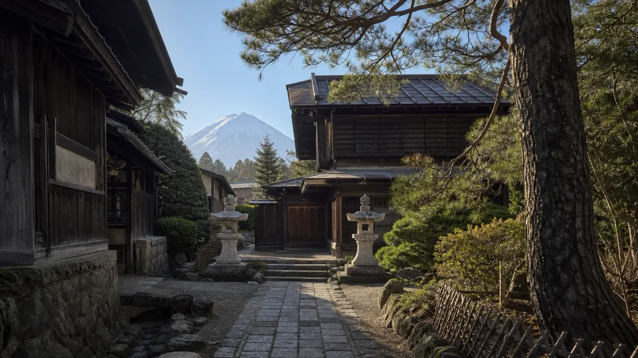 富士吉田の御師住宅と富士山を思わせる歴史散歩のカバー画像