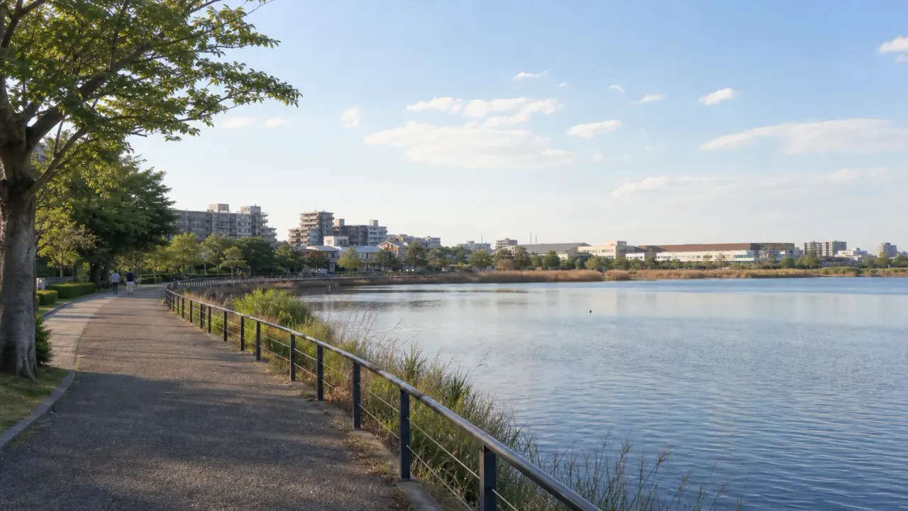 埼玉県越谷市の越谷レイクタウンで、Sakura Lake（大相模調節池）のレイクサイドウォークを歩く半日散歩ガイド。駅からの入り方、1周5.7kmの歩き方、休憩のコツをまとめます。