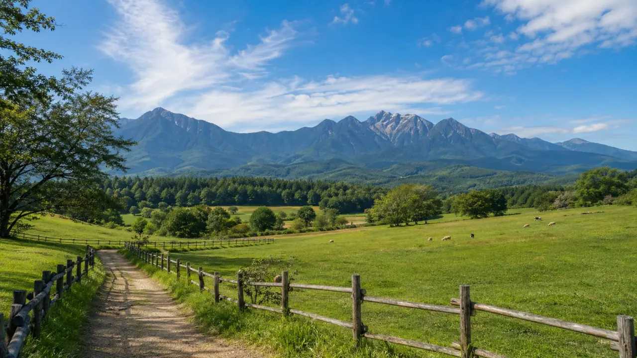 北杜市の山梨県立まきば公園で、八ヶ岳の眺め、牧場らしい開放感、高原の風を味わう散歩を紹介。公式情報をもとに、開園期間や歩き方の注意点をまとめます。