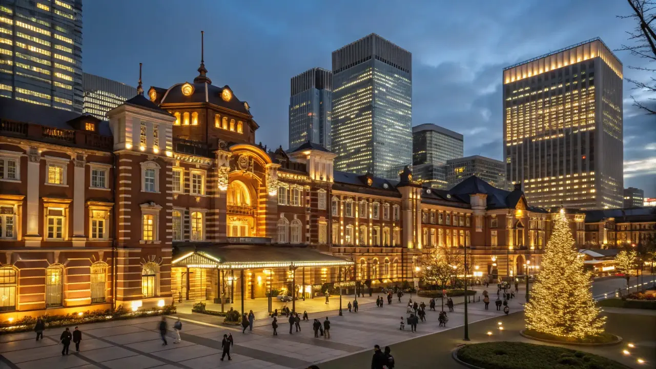丸の内イルミネーションの開催期間、点灯時間、場所、東京駅からの歩き方を整理。丸の内仲通り、行幸通り、混雑回避、雨の日の切り替え、周辺夜景導線を紹介します。
