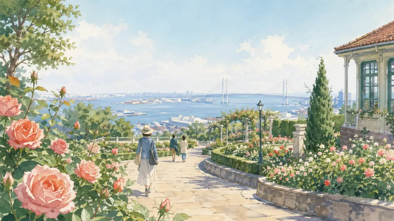 港の見える丘公園で、横浜港の眺めとローズガーデンを静かに味わう散歩を紹介。展望台、バラ園、西洋館をどうつなぐと落ち着きやすいかを1時間半の感覚でまとめます。