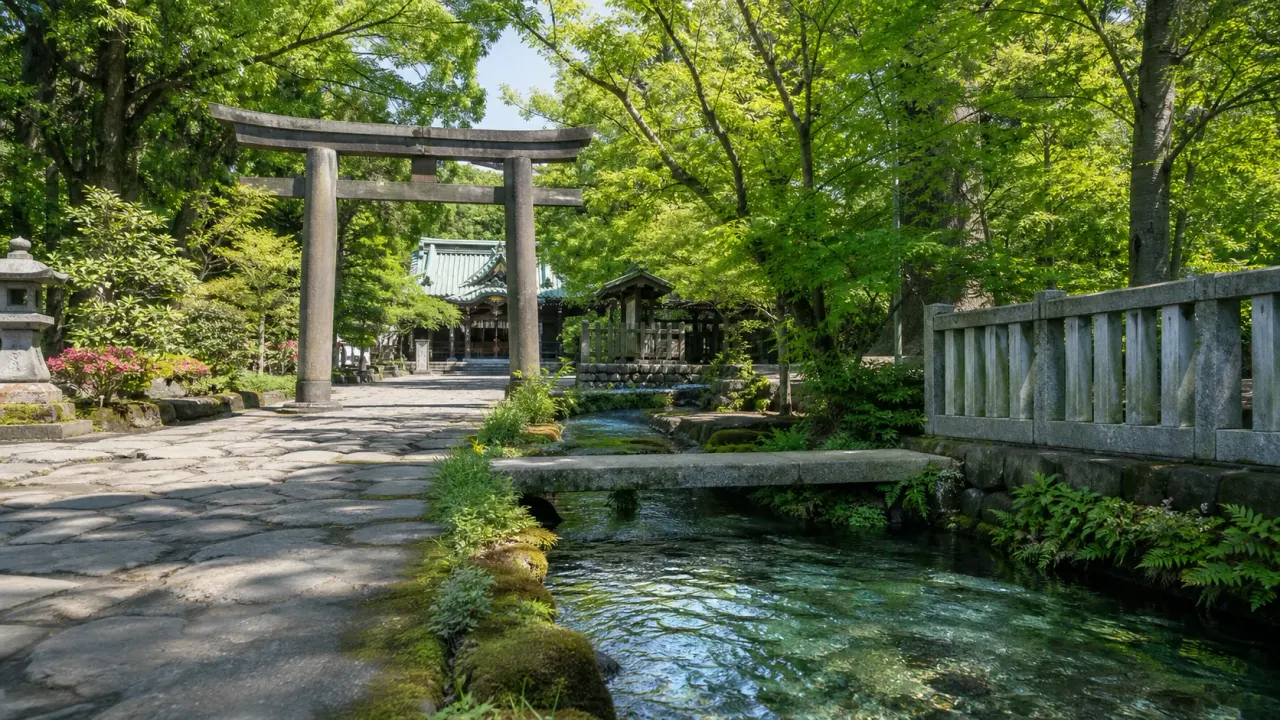 三島市の三嶋大社と白滝公園を歩く散歩ガイド。三島駅から湧水の公園、桜川沿い、三嶋大社をつなぐ回り方とアクセス、駐車場の注意点をまとめます。