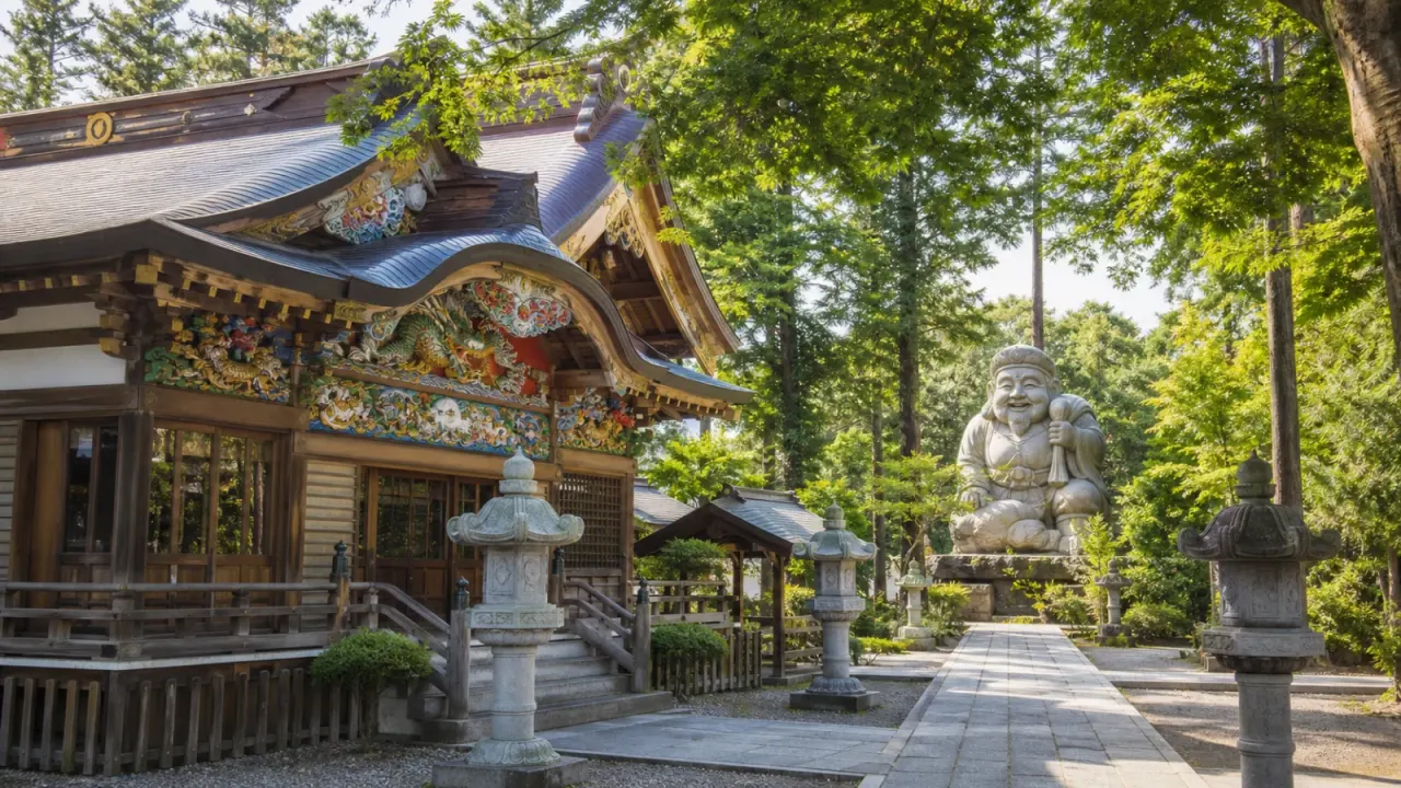 【真岡・大前神社】極彩色の社殿と日本一えびす様をめぐる、福の神さんぽ