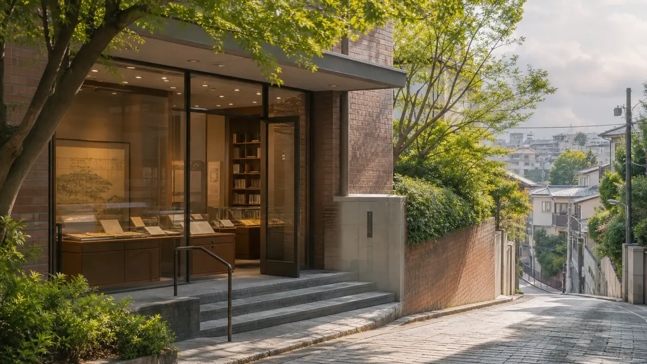 千駄木の文学記念館と団子坂の静けさをイメージしたカバー画像