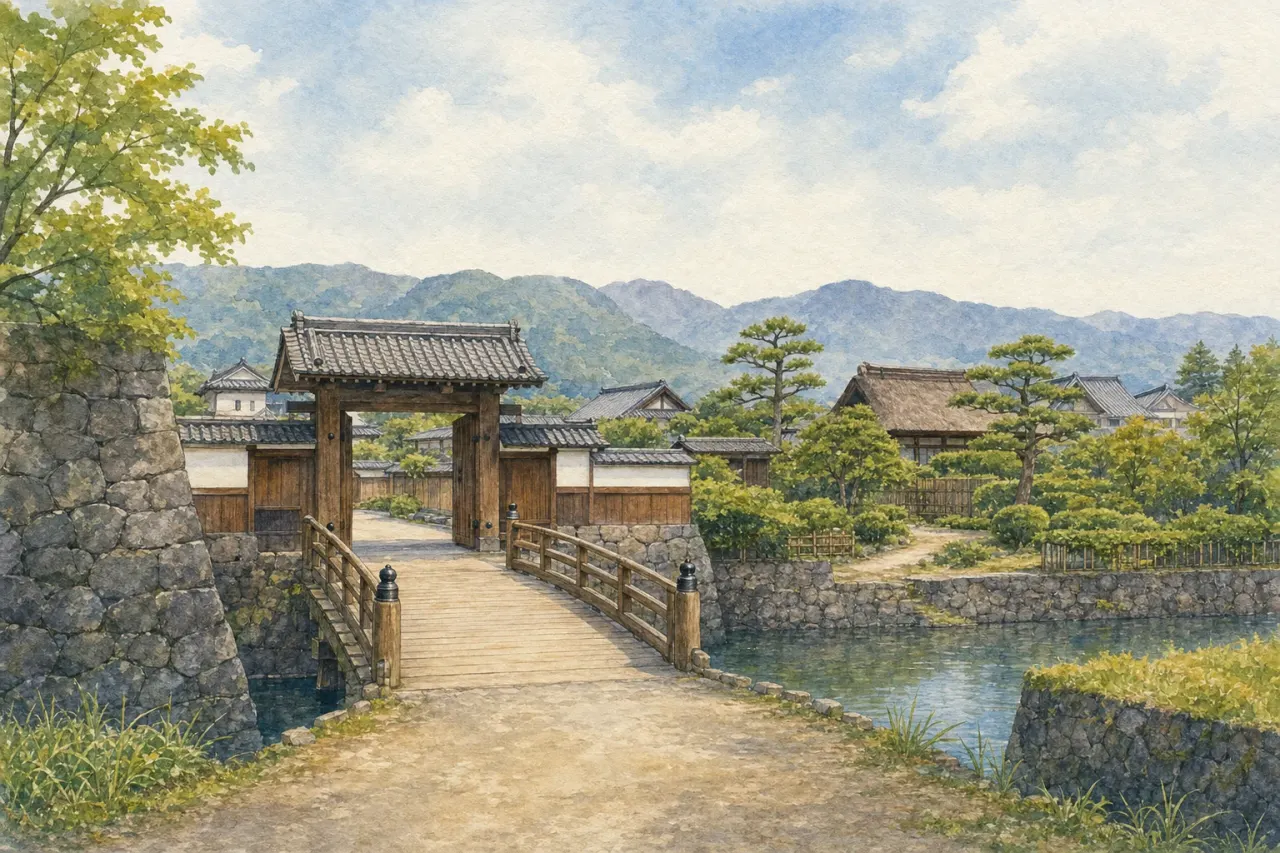 長野市松代町で松代城跡、真田邸、松代藩文武学校を歩く散歩ガイド。城跡、御殿建築、藩校を半日でめぐる歴史散歩として整理します。