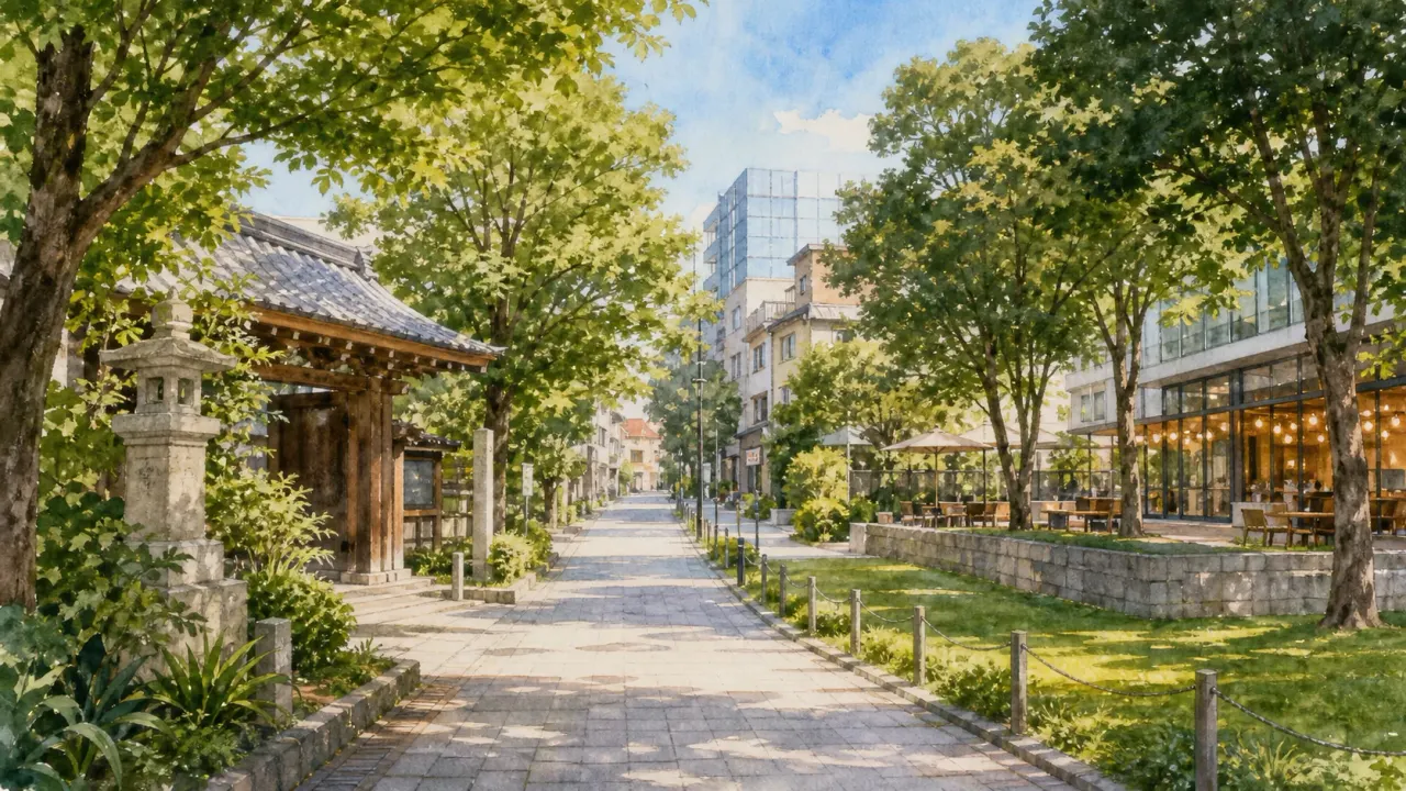 中野区で散歩したい人向けに、中野セントラルパーク、新井薬師、哲学堂公園、都立家政、杉並区との街の違いをエリア別に整理。公園、寺町、住宅街、夜の寄り道を楽しむ散歩ガイドです。