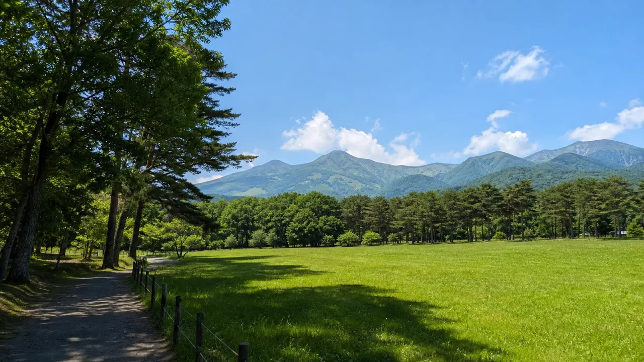 【那須野が原公園】芝生と森を歩く、那須塩原のゆったり公園さんぽ