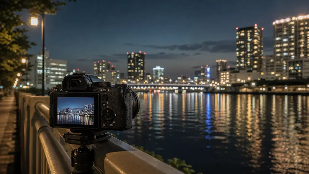 夜景散歩のカメラ設定入門|手持ちでブレを減らす初心者向けの考え方