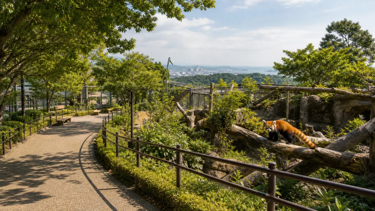 静岡市立日本平動物園を歩く散歩ガイド。開園時間、入園料、休園日、東静岡駅・静岡駅からのアクセス、雨の日施設、園内を無理なく回る流れをまとめます。
