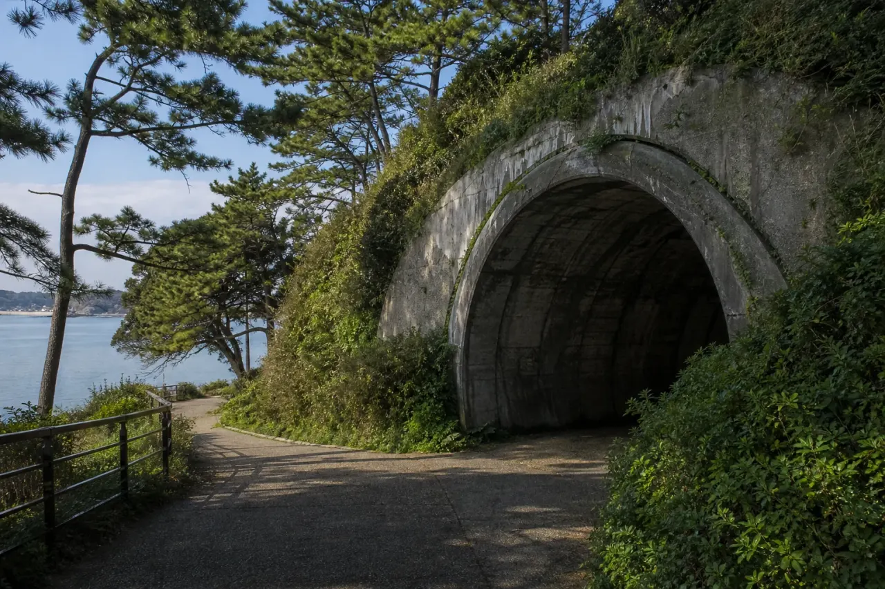 横浜市金沢区の野島公園で、山の下に残る戦時中の海軍航空隊の格納庫跡・野島掩体壕を見に行く散歩を紹介。展望台や自然海浜と合わせた短時間の歩き方をまとめます。