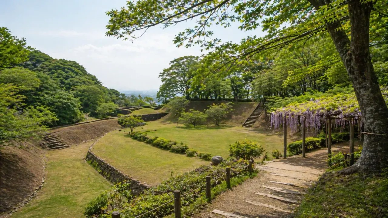 大庭城址公園で、館址広場や藤棚、城跡の起伏を静かに歩く散歩を紹介。大庭の台地で歴史の気配と緑をほどよく受け取る1時間の使い方をまとめます。