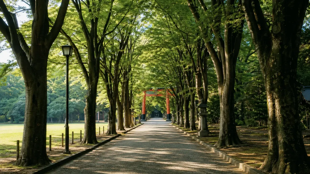 埼玉県さいたま市の大宮公園と武蔵一宮氷川神社、氷川参道をつないで歩く半日散歩。大宮駅から入りやすい緑、参道、池の眺めを中心に紹介します。