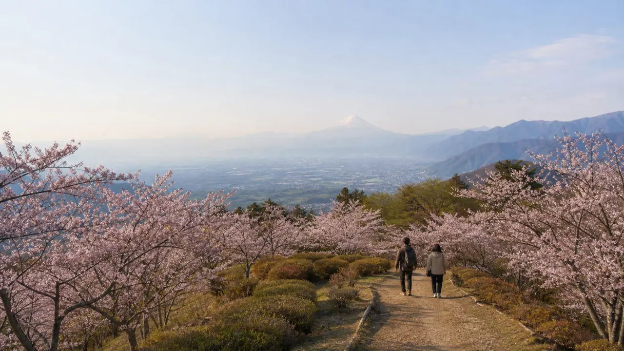 富士川町の大法師公園で、桜、甲府盆地、富士山や八ヶ岳の眺めを楽しむ散歩を紹介。公式情報をもとに、さくら祭り期間、混雑、歩き方、駐車場の注意点をまとめます。