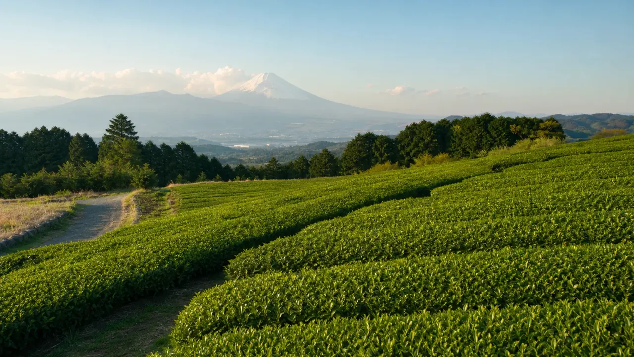 富士市の大淵笹場を、富士山と茶畑を眺める短時間散歩として紹介。公式情報をもとに、アクセス、駐車場、茶畑への立ち入り注意、午前の見方をまとめます。