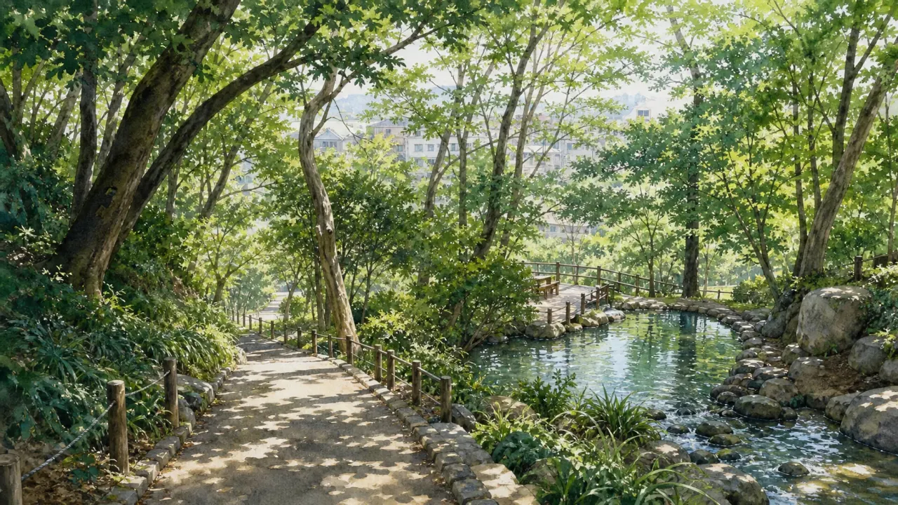新宿区のおとめ山公園を静かに歩く散歩ガイド。高田馬場駅や目白駅から立ち寄れる、落合崖線の雑木林・湧水・原っぱの見どころと歩き方を紹介します。