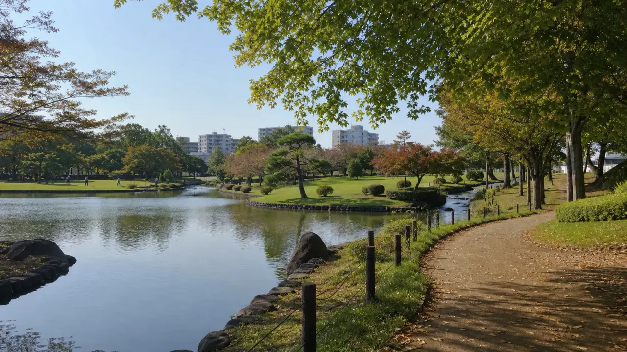 埼玉県入間市の彩の森入間公園を歩く散歩記事。米軍返還地を活用した県営公園で、池、せせらぎ、芝生広場、樹林を半日で楽しむポイントをまとめます。