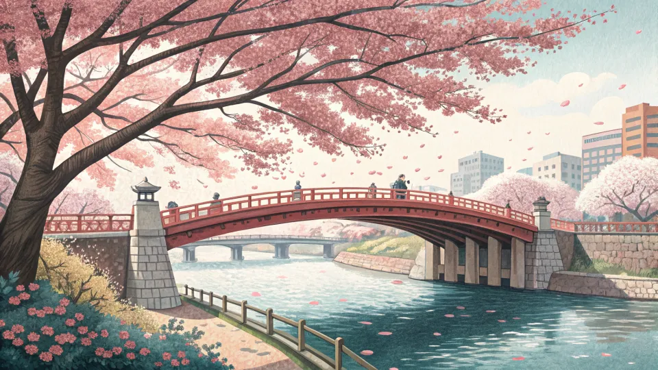 【一人散歩】隨田川の静かな桜橋を歩く｜台東区から墨田区へ向かう朝の2時間