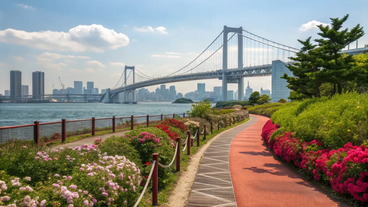 芝浦で散歩したい人向けに、海沿いを静かに歩ける3つのコースを紹介。レインボーブリッジ周辺の景色、所要時間、途中で立ち寄れる公園や夜景スポットまでまとめています。