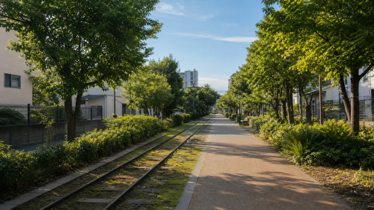 府中本町駅から下河原緑道を歩き、郷土の森方面へ向かう1時間半散歩を紹介。廃線跡の名残、歩きやすい区間、周辺記事とのつなげ方もまとめます。