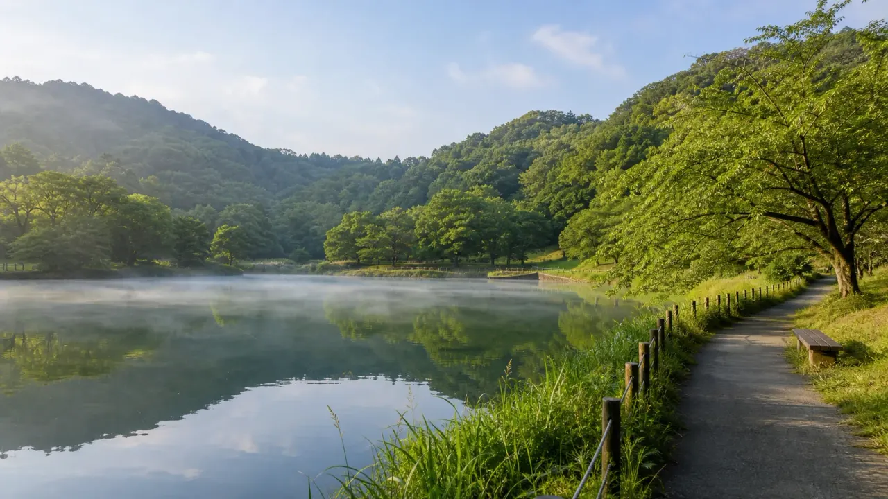 秦野市の震生湖で、国登録記念物の湖畔を静かに歩く散歩を紹介。関東大震災で生まれた堰止湖の成り立ちと、湖畔を短く味わう回り方をまとめます。